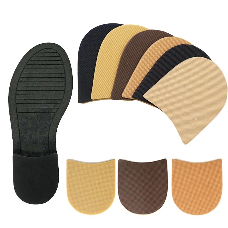 Durable Wear-resistant Anti-slip Rubber Insoles For Shoes Repair Shoes Sole Protectors Non-slip Stickers Heel Soles Accessories