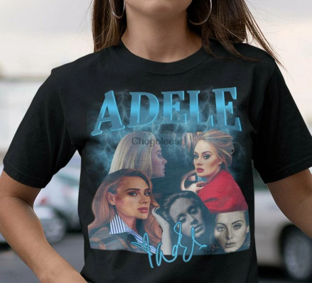 Рубашка для альбома Adele лучшая женская Винтажная футболка унисекс LE0244 - купить по
