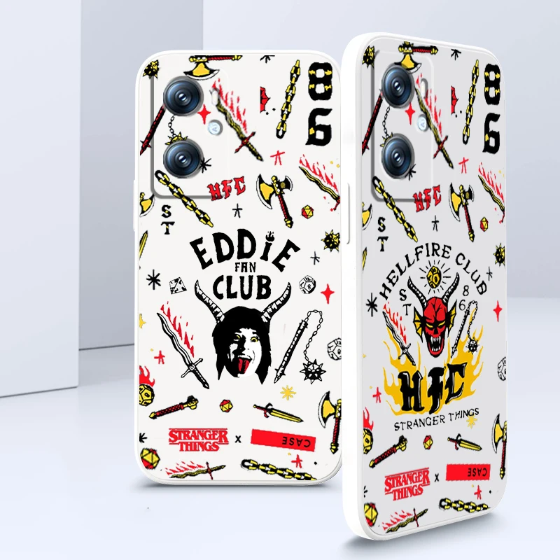

Luxury Stranger Things Cool Liquid Rope Phone Case For OPPO Find X5 X3 Lite F21 A96 A94 A93 A77 A76 A74 A72 A57 A53S A16 A9 5G