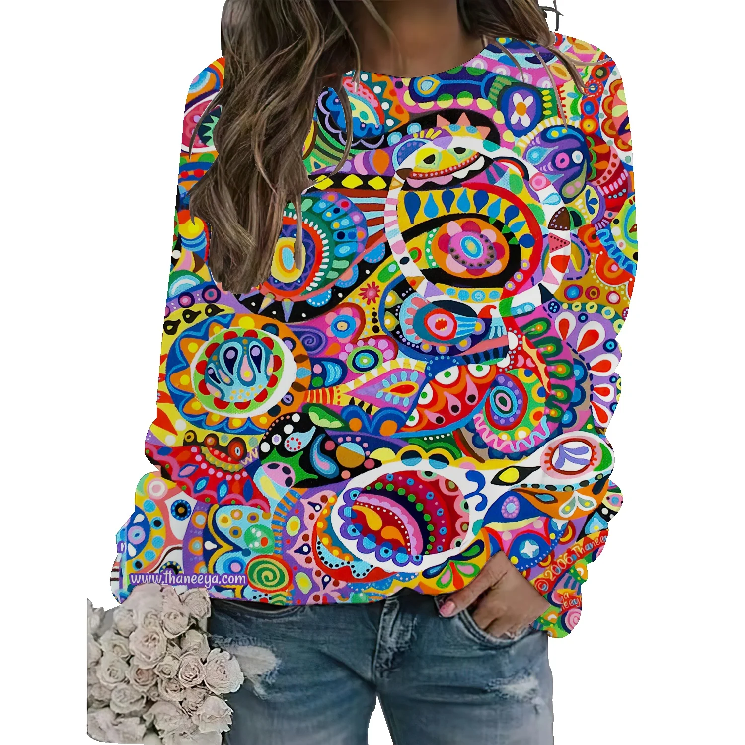 

Женский водостойкий пуловер с коротким рукавом и круглым вырезом