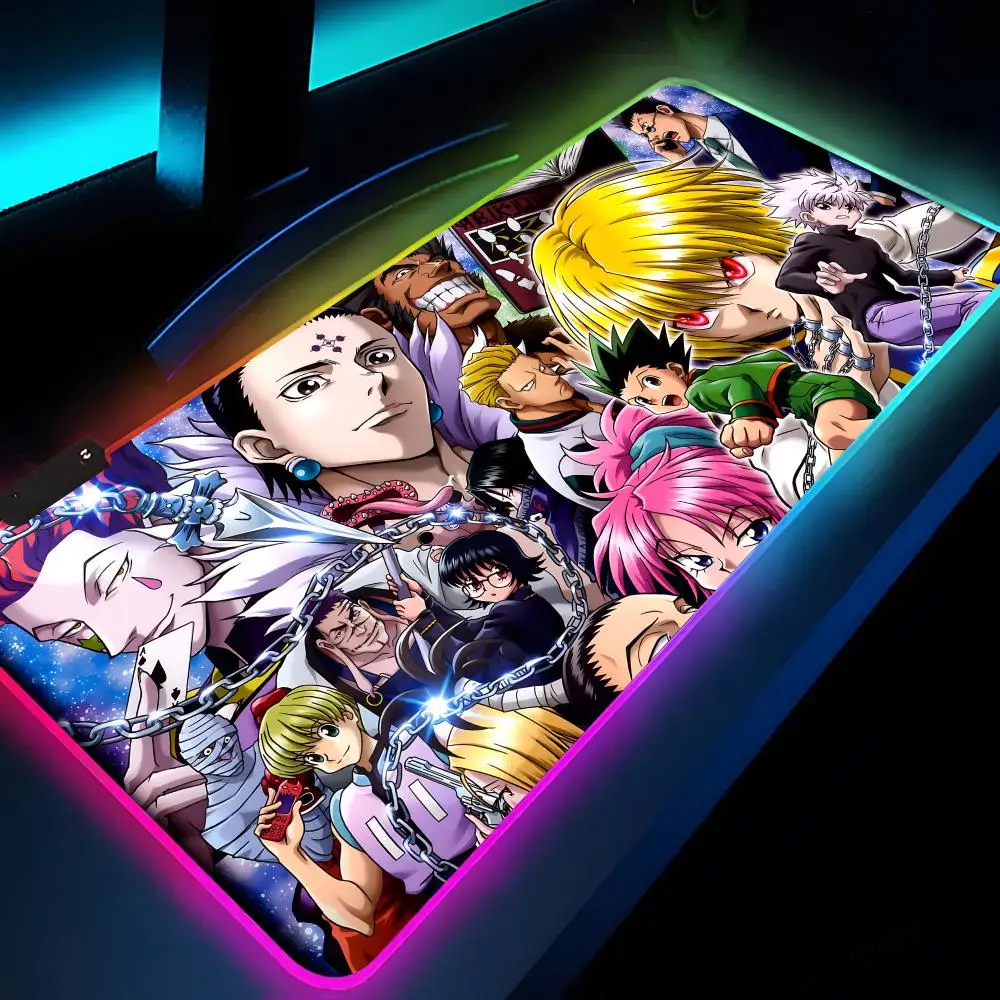 Коврик для мыши Hunter X Hunter XXL RGB, игровой коврик для мыши HD, большой коврик для геймеров с LED-подсветкой, коврик для ПК с подсветкой (art.: 3920dbbe4e267) - 3920dbbe4e267