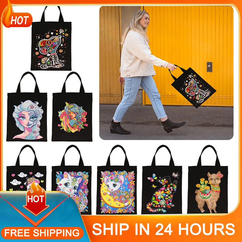 

Детская Экологически чистая Холщовая Сумка «сделай сам» для алмазной вышивки