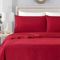 bed sheets set 90g 4 piece bedding sheet pillowcases sets deep pockets fade resistant machine washable
