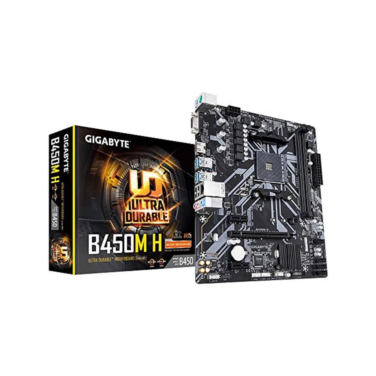 

For GIGABYTE B450M H AM4 AMD B450 Ryzen 5000 series SATA 6Gb/s Micro ATX AMD DDR4 3600 Motherboard Dual Channel