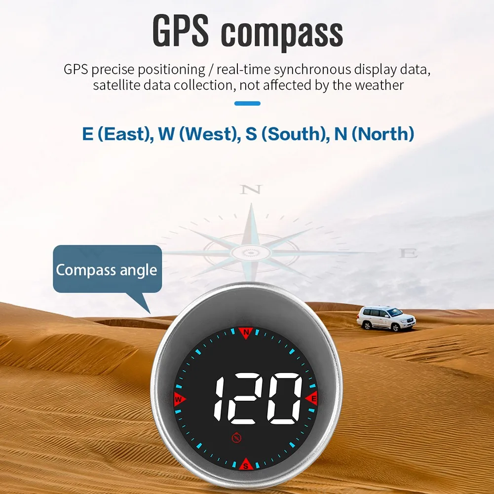 G5 HUD GPS Спидометр HD Автомобильный дисплей на лобовое расстояние км/ч миль/ч