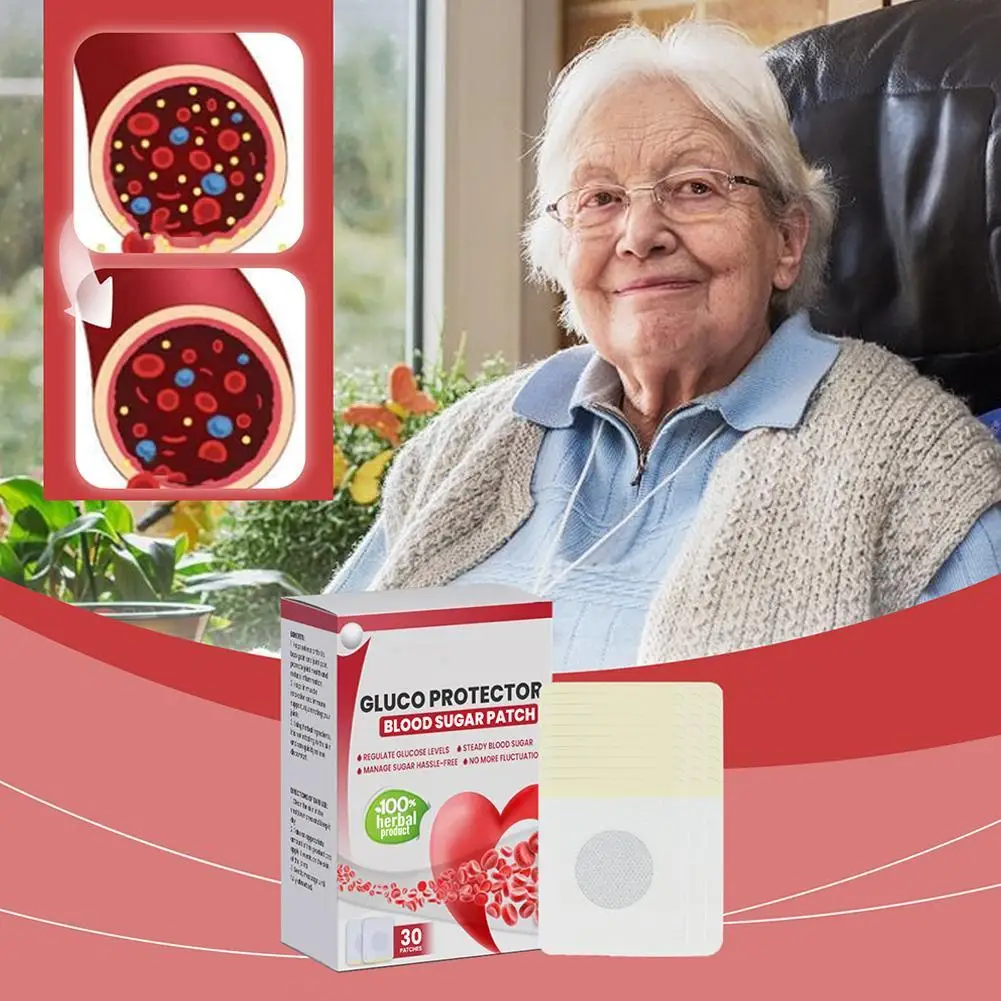 30 шт./коробка пластырь для снижения уровня сахара в крови