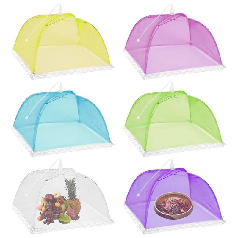 Купи New Portable Umbrella Style Food Cover Anti Mosquito Meal Cover Lace Table Home Using Food Cover Kitchen Gadgets Cooking Tools за 392 рублей в магазине AliExpress