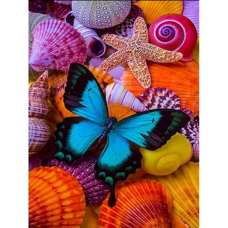 

GATYZTORY рамка краска по номерам бабочка животное рисование на холсте Ручная роспись Краска для рисования картины на подарок наборы для рисова...