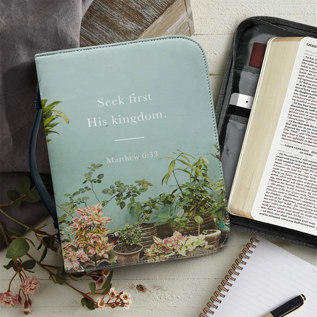 Новинка чехол с текстом Библии простой дизайн принтом текста сумка-тоут