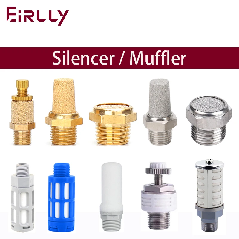 

Pneumatic solenoid valve silencer copper stainless steel silencer AN ASN2 BSL SSL-M5/01/02/03/04 exhaust adjustable