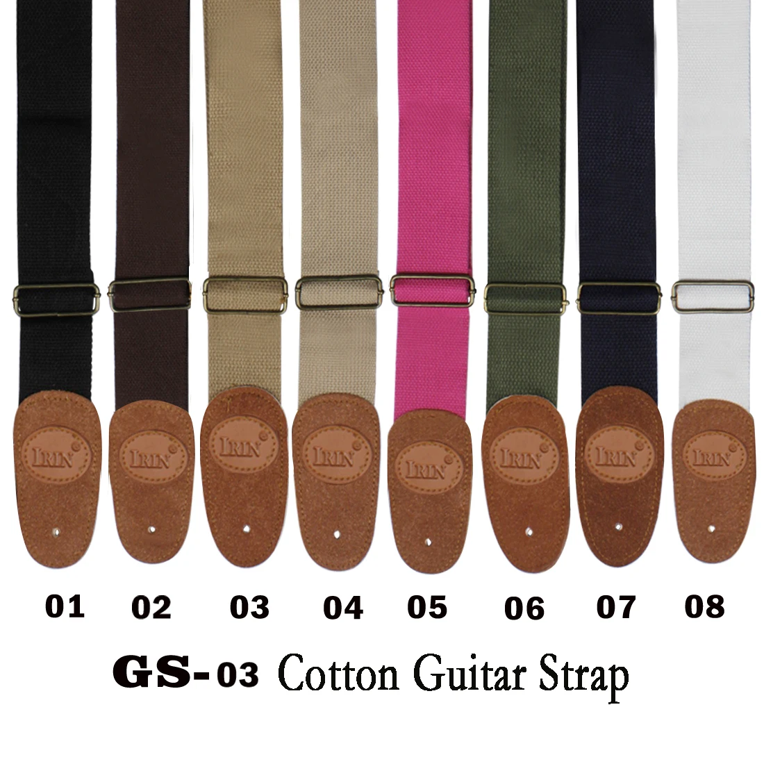 IRIN GS-03 гитарный ремень регулируемый хлопковый кожаный ремешок для