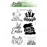 2022 arrival new easter cute bunny chick metal cutting stamps scrapbooking diy decoration craft embossing