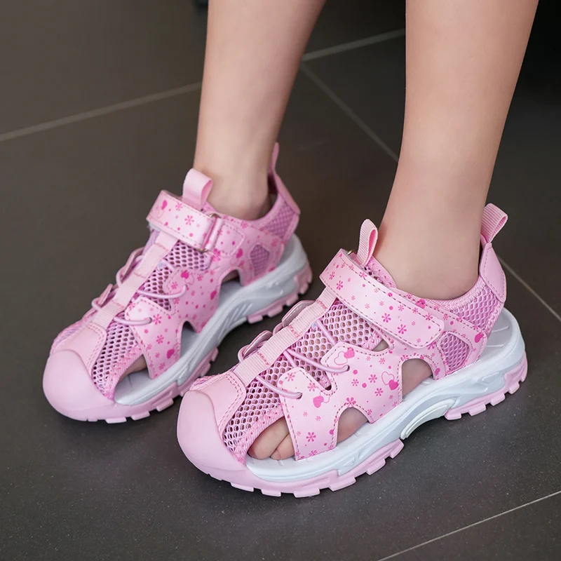 2023 Kids Sports Sandals Summer Boys Girls Beach Shoes Outdoor Sneakers Sandals Rubber Non-slip Casual Sandals for Children