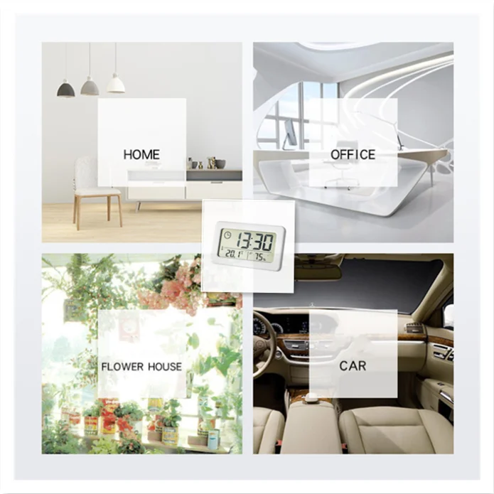 Простой цифровой будильник с ЖК-дисплеем часы отображением температуры и