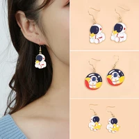new ins korea cute astronaut earrings pendant star earrings fashion ladies jewelry gifts for friends and children party gifts