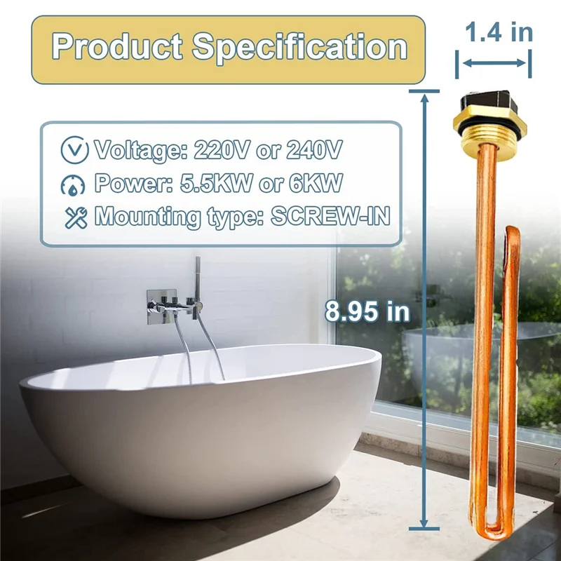 2 упаковки водонагревателя HE 55220 подходит для Ecosmart ECO POU 6 8 11 электрический