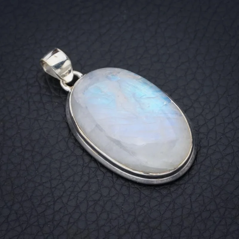 

StarGems Moonstone Handmade 925 Sterling Silver Pendant 1.5" F5015