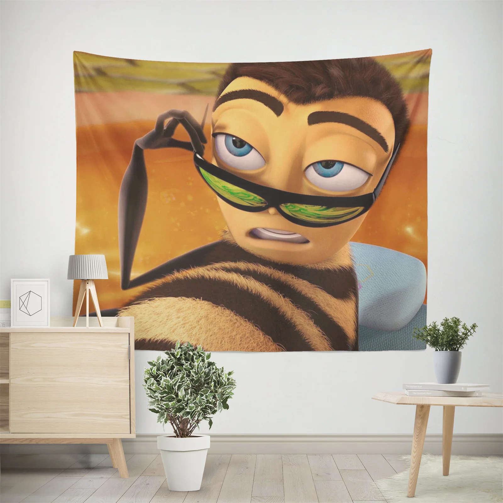 

Aertemisi Barry B. Настенный Гобелен Benson Bee с изображением мема из фильма, подвесное искусство для спальни, гостиной, колледжа, спальни, фотообои для ...