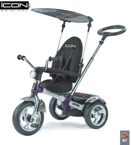 3-х кол. велосипед Lexus trike original ICON 3 RT колеса EVA+большое сиденье, цвет white pearl car - изображение