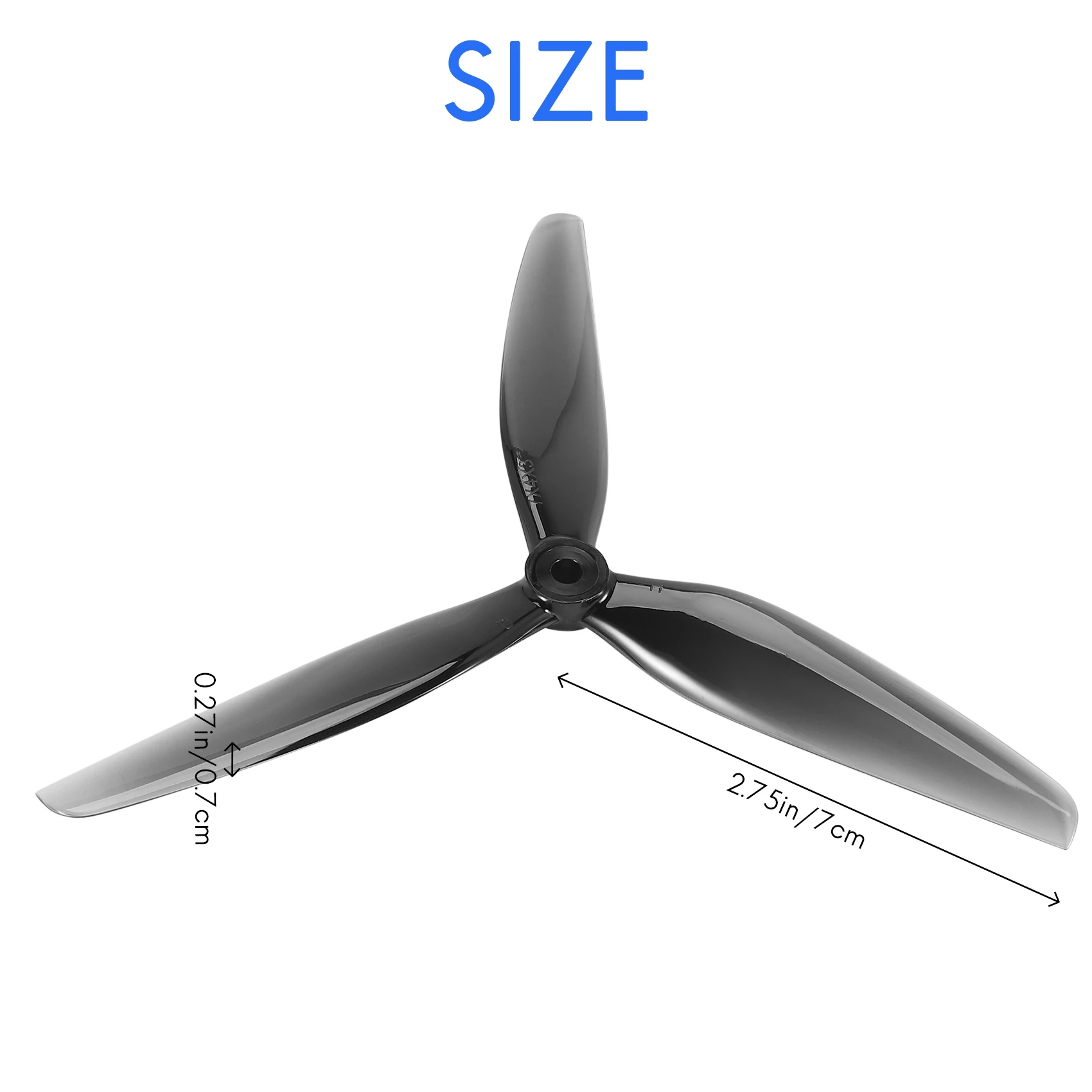 2 пары пропеллеров для HQ Prop 7X4X3 7040 7 дюймов 3-Blade Props RC DIY FPV гоночного дрона