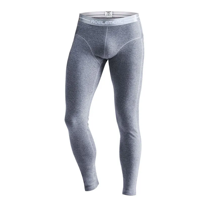 Mens Warm Long Johns Winter Men Plus Velvet Thick Thermal Underwear Sexy Male U Convex Leggings Men Cold-proof Base Underpants