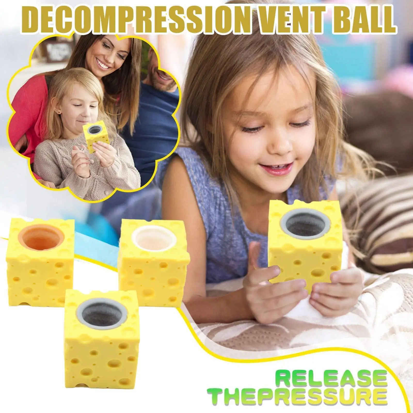 

Cheese Cup Mouse Toy Mouse Squeezing Toy Funny Sensory Toy For Kids Adults Soft Anti-stress Squeezing Toy Perfect V8i3