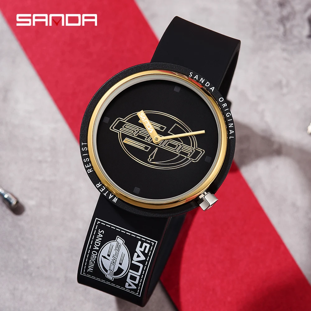 SANDA Simple Fashion Quartz Watch Men Women Luxury Sport Watches Waterproof Casual Wristwatch Female Clock relogio feminino 3202