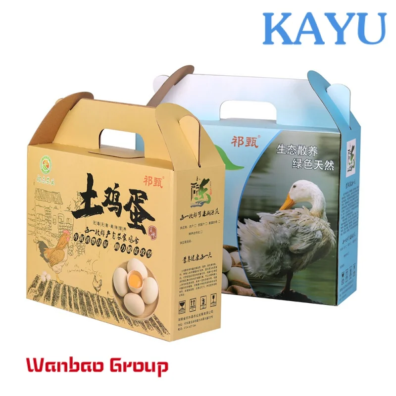 Wholesale colored printed foldable empty chicken eggs paper packing box duck goose quail egg gift shipping cartons box for sale