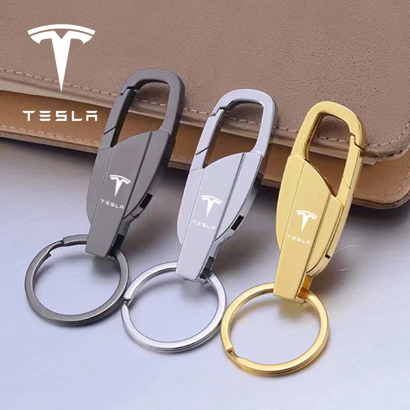 

For Tesla Model 3 tesla Tesla model 3 Model X model Y Car Fashion Creative Metal Keychain Car Keyring