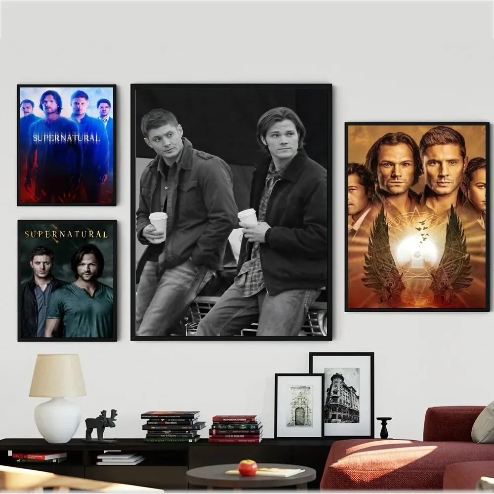 Серия Сверхъестественное из фильма Скандинавский постер крафт-бумага винтажный