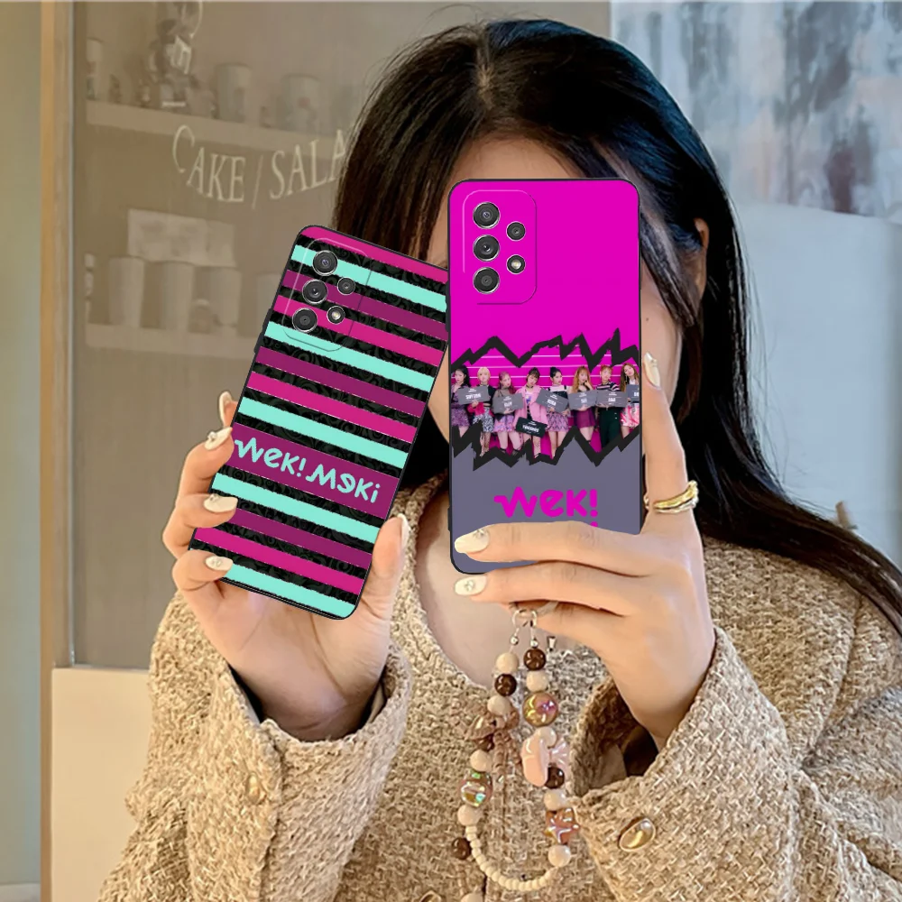 Чехол для мобильного телефона Weki Meki Samsung Galaxy A73 72 71 70 55 54 53 52 35 34 32 23 14 13 5G Черный