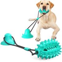new pet supplies dog bite toy with rope fairy ball molar rod toothbrush dog training vent bite resistant toy