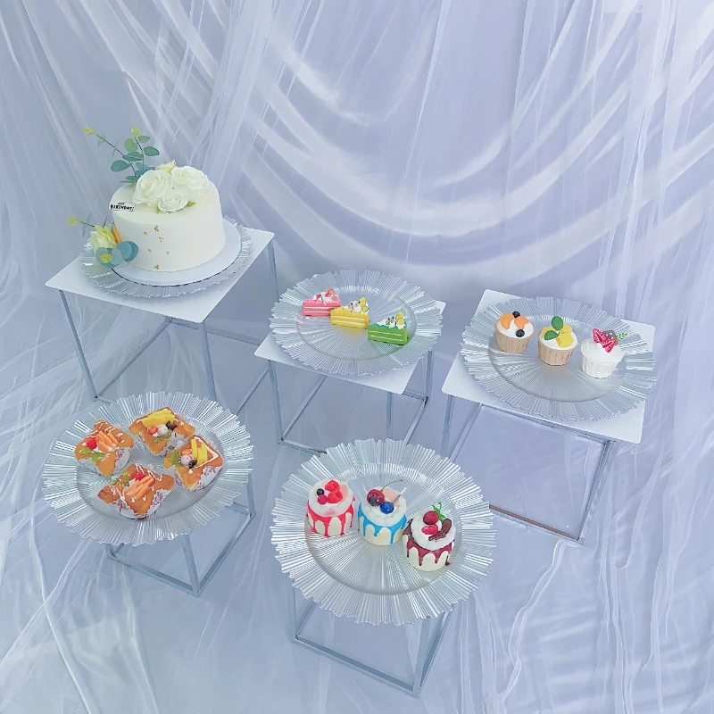 Подставка для буфета с подносами стол десерта еда торта закусок держатель