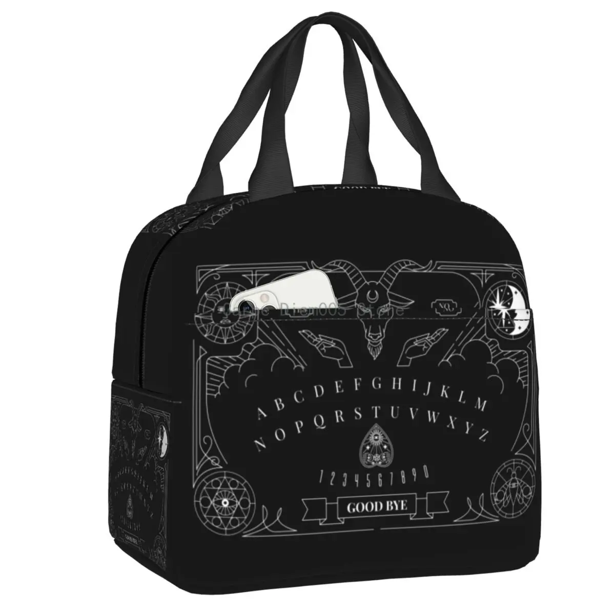 

Ouija Spirit Board Insulated Lunch Bag for Women Leakproof Witchcraft Thermal Cooler Lunch Tote Beach Camping Travel