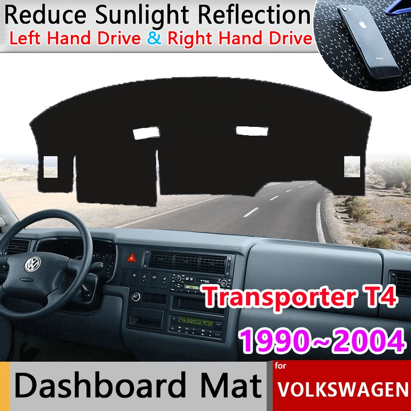 

Dashboard Mat for Volkswagen VW Transporter T4 EuroVan Vanagon Caravelle 1990~2004 Dashmat Cover Pad Sunshade Carpet Accessories