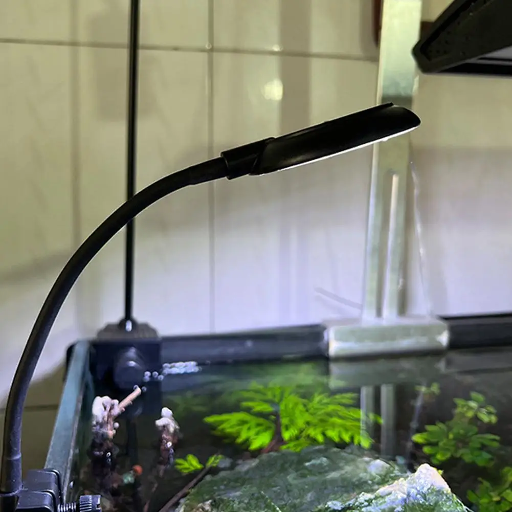 

7W LED Fish Tank Clip Light Aquarium Energy Saving Flexible Lamps For Fish Tank Lighting (eu/us Plug)