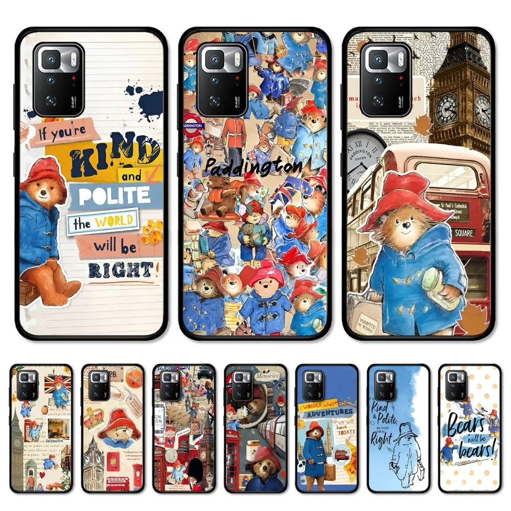 Милый чехол для телефона с медведем P-Paddington Redmi Note 4 X 5 A 6 7 8 T 9 9S 10 11 11S 11Epro Poco M3 Pro