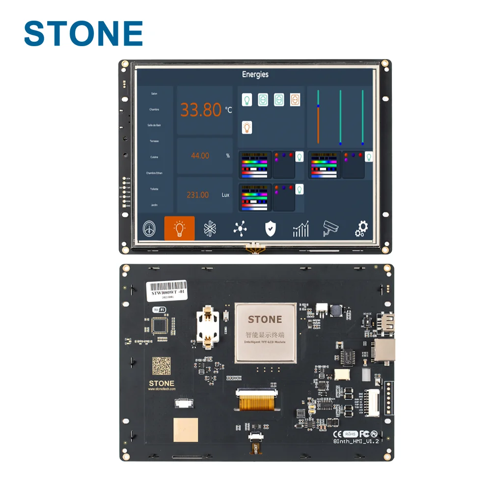 

Intelliget UART LCD Module 8 Inch With RS232 Convert Meet Multiple Military Specifications