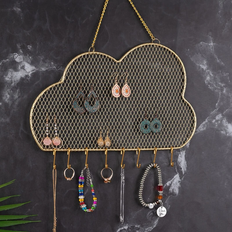 

Earrings Wall Mount Earrings Storage Rack Wall Mount Jewelry Storage Rack Earring Bracket Decoration Necklace Hook