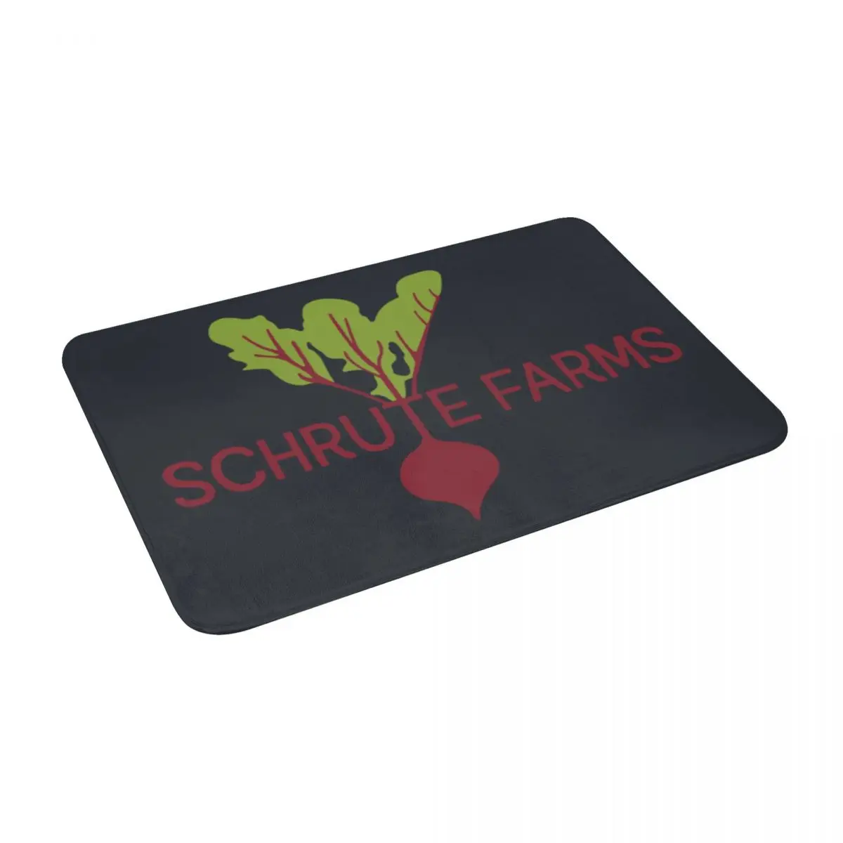 

Schrute Farms Beets 24" X 16" Non Slip Absorbent Memory Foam Bath Mat for Home Decor/Kitchen/Entry/Living Room