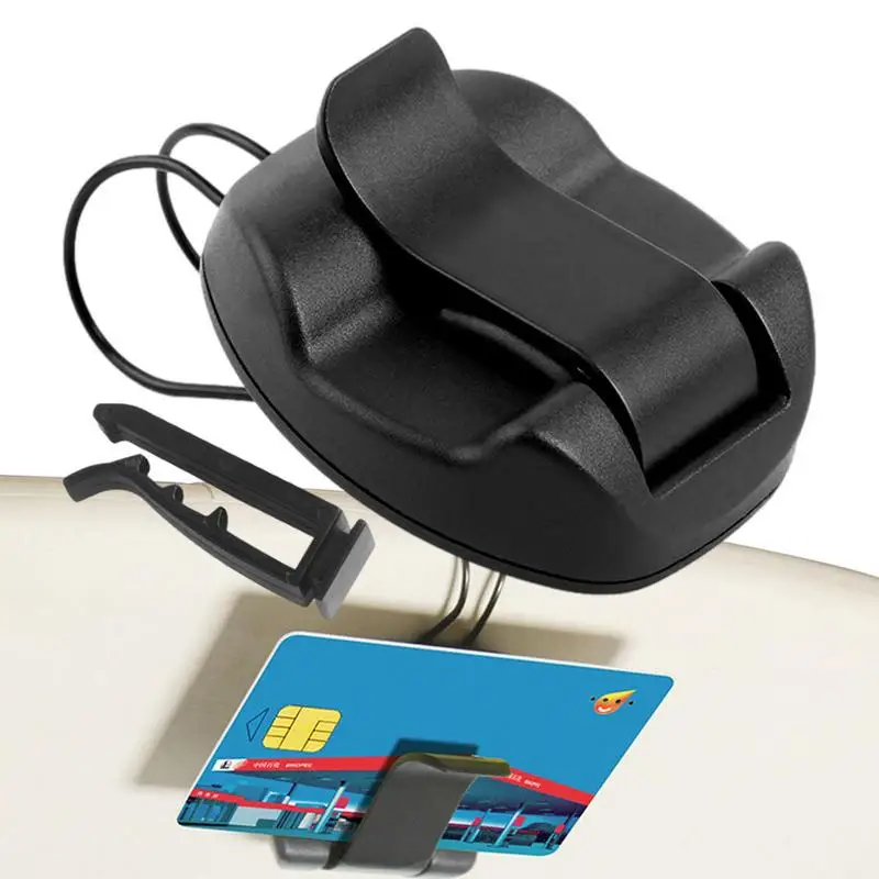 

Car Sunglasses Holder Car Sun Visor Hanger Clip Reusable Glasses Clip Holder For Car Sun Visor Ticket Card Eyeglasses Mount For