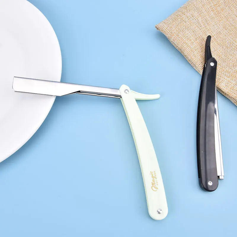 Профессиональная ручная бритва с прямым краем из нержавеющей стали 2 цвета |