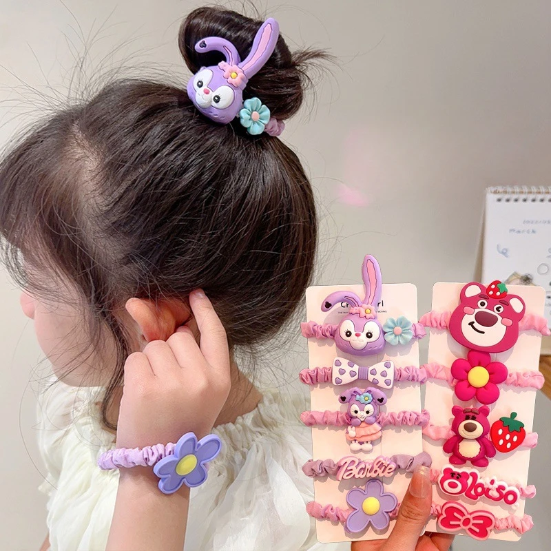 

Новинка от Disney, кольцо для волос Kawaii StellaLou, мультяшная линабильная веревка для волос, милая маленькая принцесса, аксессуары для волос