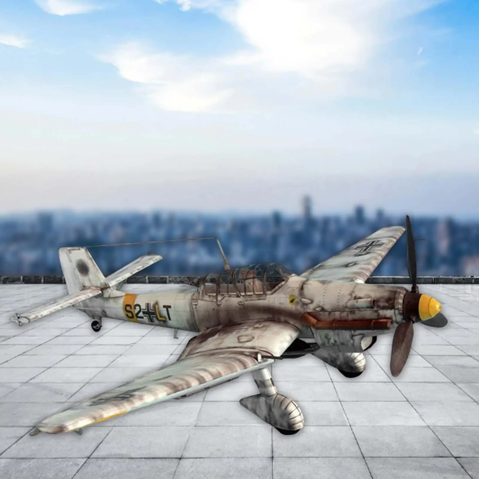 

3D Bomber Fighter Assemble Paper Model Kit Education Toys for Tabletop Decor