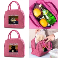 insulated cooler lunch handbag portable canvas lunch box for men kids women work school thermal food lunch picnic dinner bags