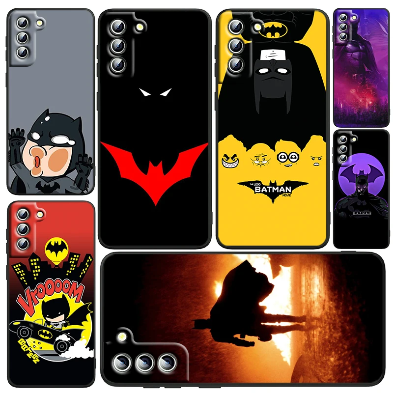 

Cartoon Cool Batman Heroes Phone Case For Samsung Galaxy S23 S22 S21 S20 FE Ultra Pro Lite S10 S10E S9 Plus 5G Black Funda