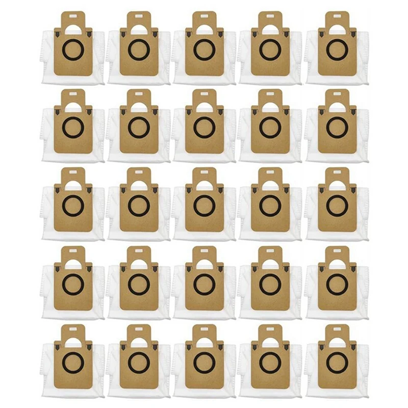 

25 PCS Dust Bag Accessories Vacuum Bag Garbage Bag Replacement Parts For Dreame Bot D10 Plus Robot Vacuum Cleaner