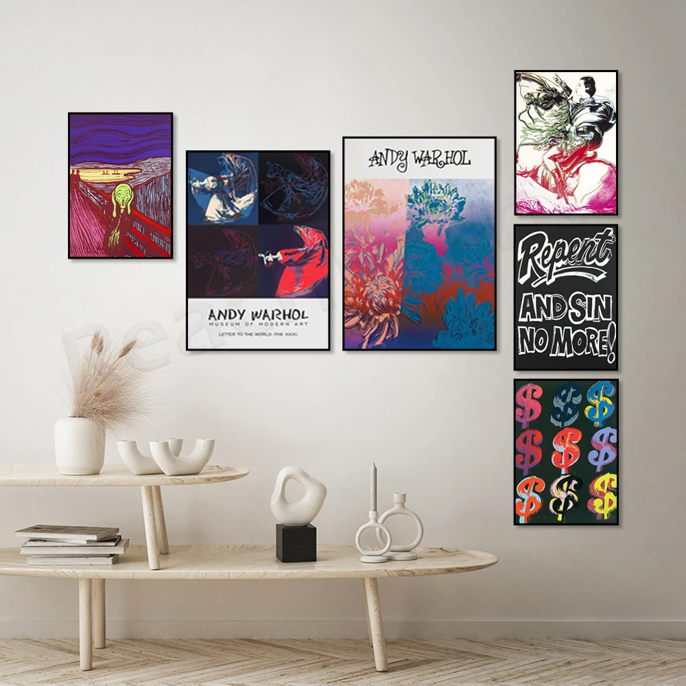 Постер с надписью «to the World» Энди уорхолл, доллары, хризантемы, шеут, надпись «бабочка», эстетическое настенное украшение для гостиной