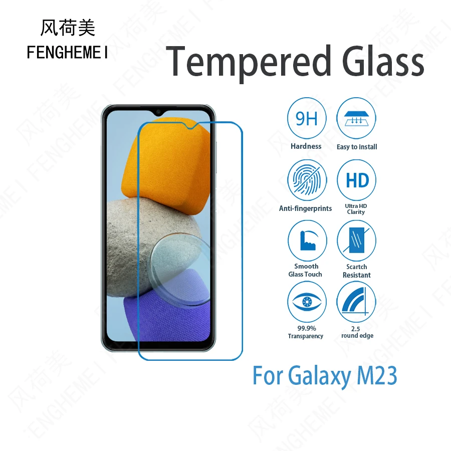 3 шт./партия, закаленное стекло для защиты экрана Samsung Galaxy M23 FENGHEMEI