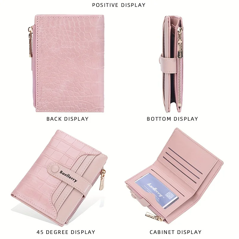 Baellerry Женский Мини-кошелек Короткий Кожаный Кошелек Для Монет Модный Стандартный